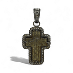 17th–18th century Russian Old Believers Orthodox cross pendant in oxidized sterling silver with 69 natural diamonds 0.73ct – Tanya Telish